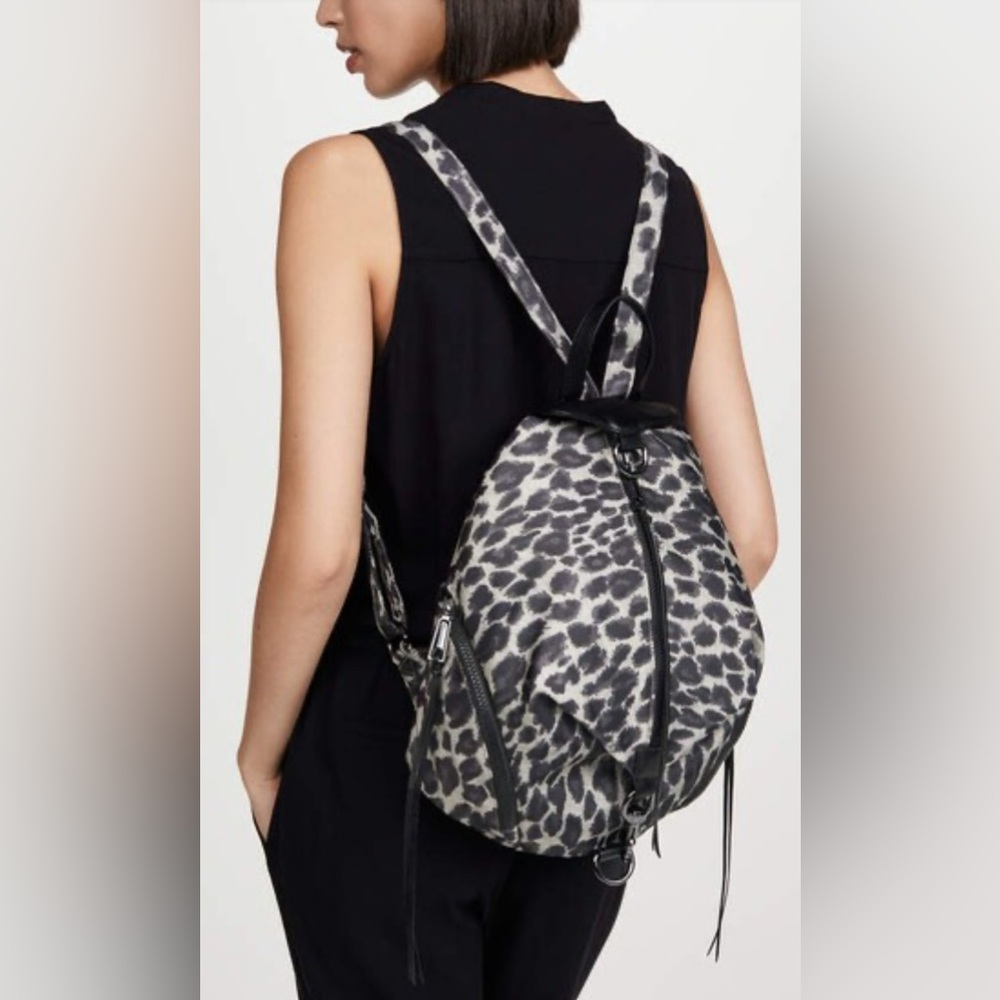 Rebecca Minkoff Julian Nylon Backpack animal print